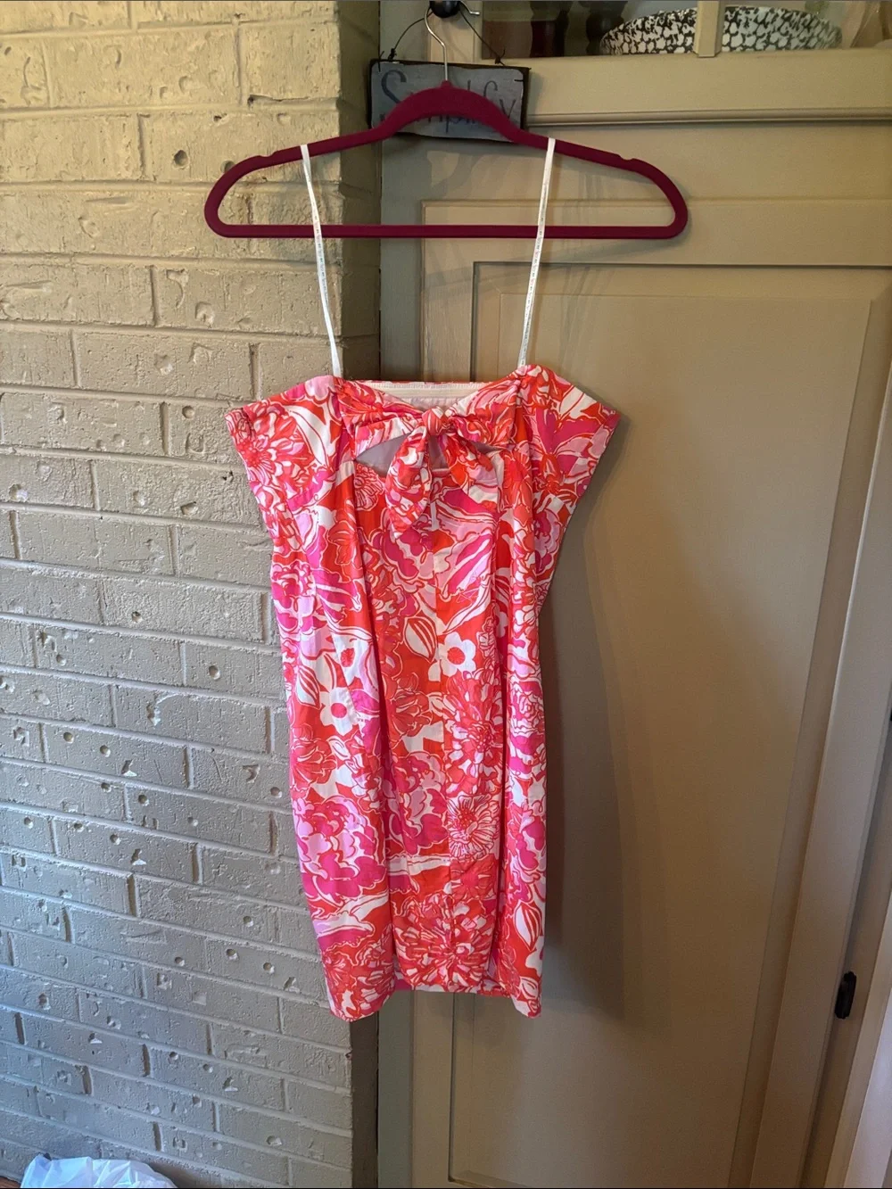 Lilly Pulitzer Franco Orange Strapless Dress - Picture 4 of 6